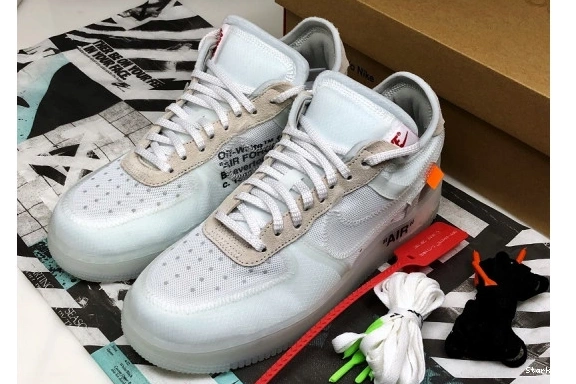 O-W Mens Low 1 Force Air AO4606-100 Nike 1111